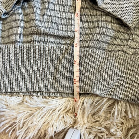 Vineyard Vines Hamilton Quarter Zip Sweater Mens Sz S Gray Cotton Knit Preppy - Picture 2 of 9